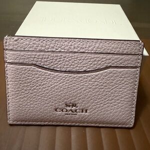 Coach Blush Leather Card Case